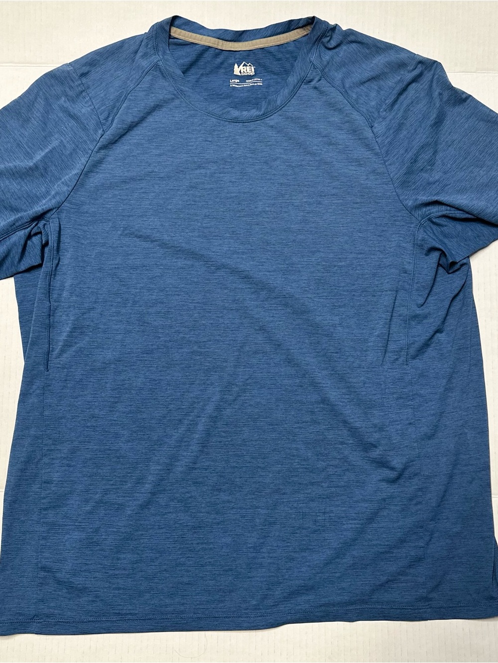 REI Men's Heathered Navy Short-Sleeve Crew Shirt